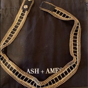 Marie Chamorel for ash+ ames wrap bracelet/choker.